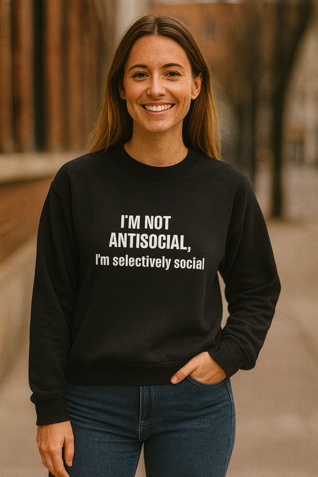 I'm not antisocial, I'm selectively social - Sweatshirt (🔥$5 off at checkout)