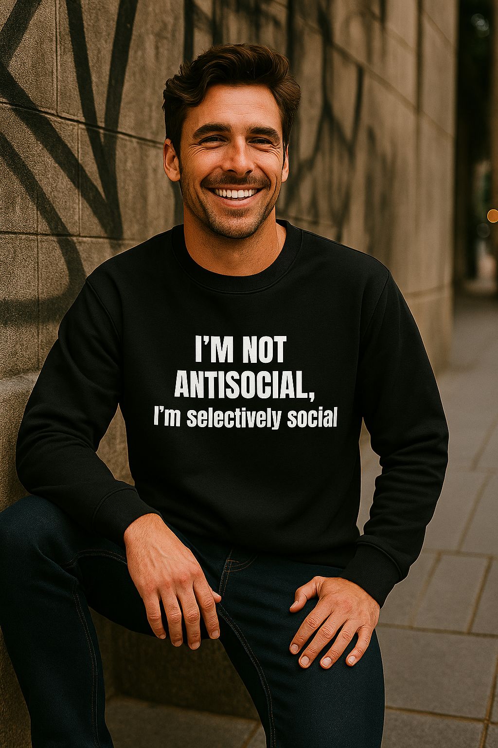I'm not antisocial, I'm selectively social - Sweatshirt (🔥$5 off at checkout)